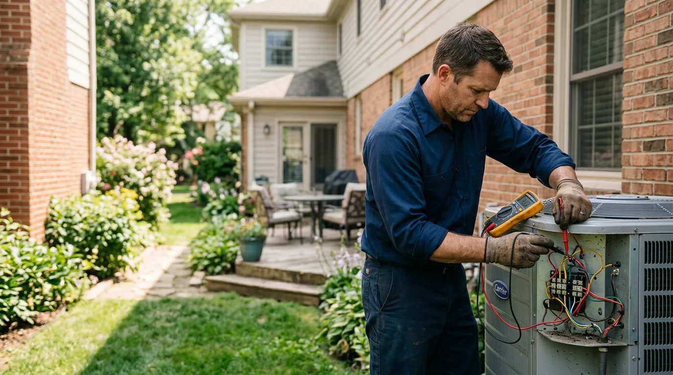 HVAC technician working near Marcola, OR